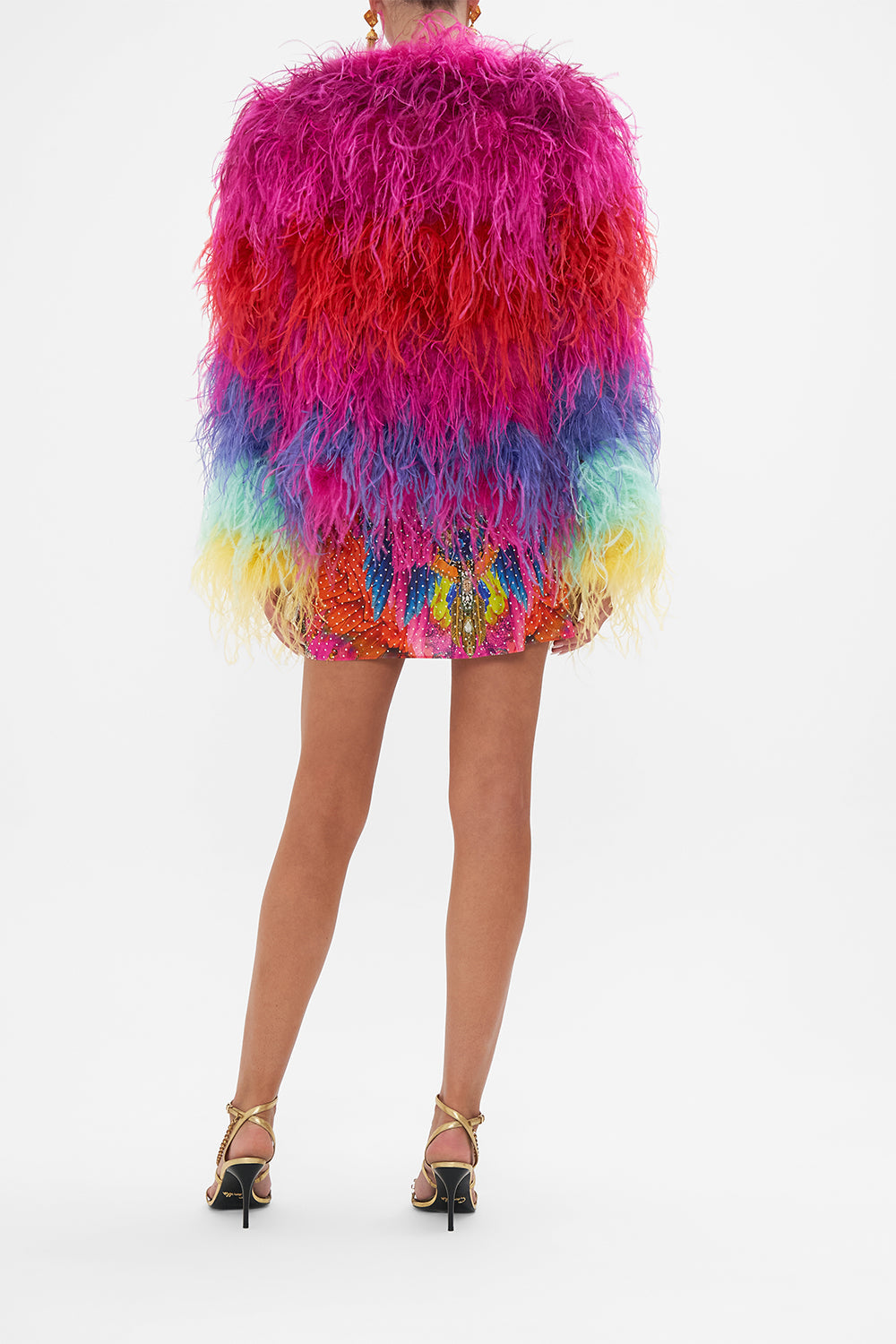 FEATHER JACKET DANCING WITH DESTINY