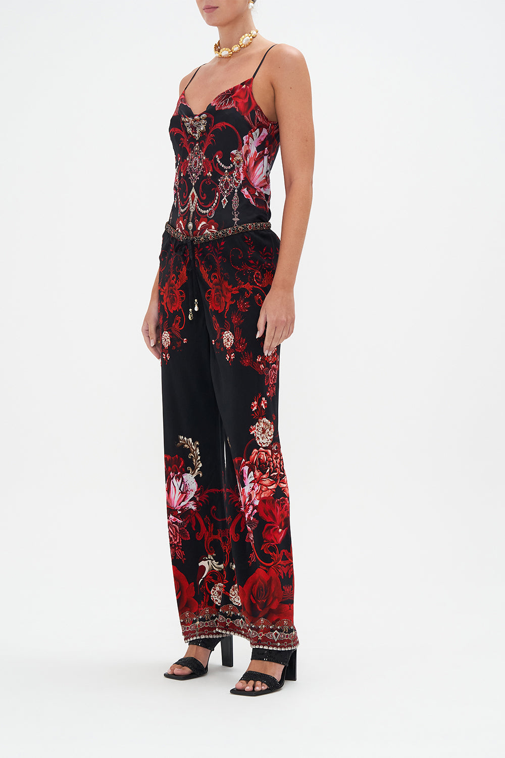 BIAS CUT DRAWSTRING PANT SISTERHOOD OF THE ROSE