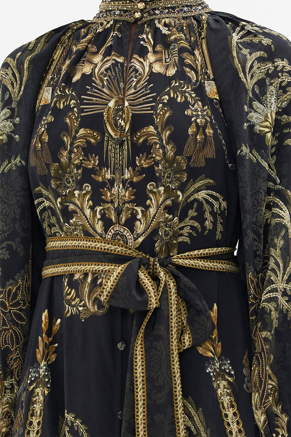 RAGLAN SLEEVE MIDI SHIRT DRESS THE NIGHT IS NOIR