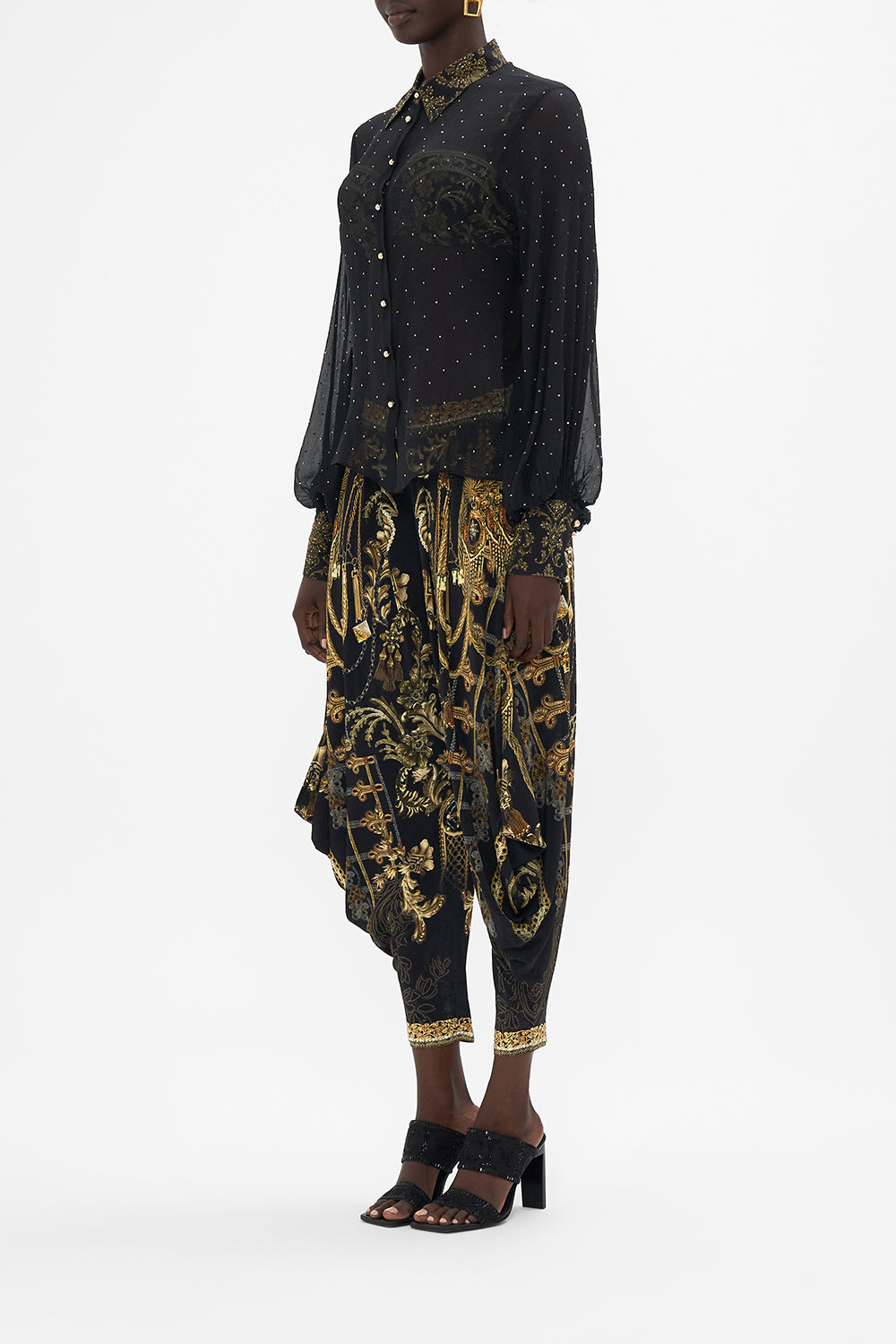 SPLIT SLEEVE BLOUSE THE NIGHT IS NOIR