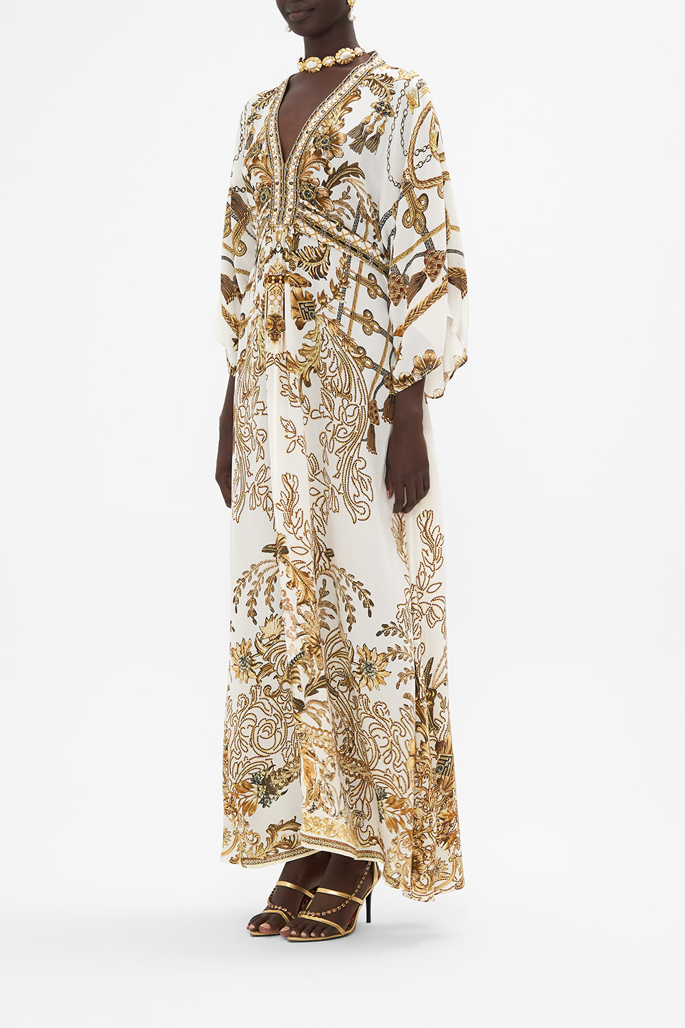 WAIST TIE LONG KAFTAN ROAD TO RICHESSE