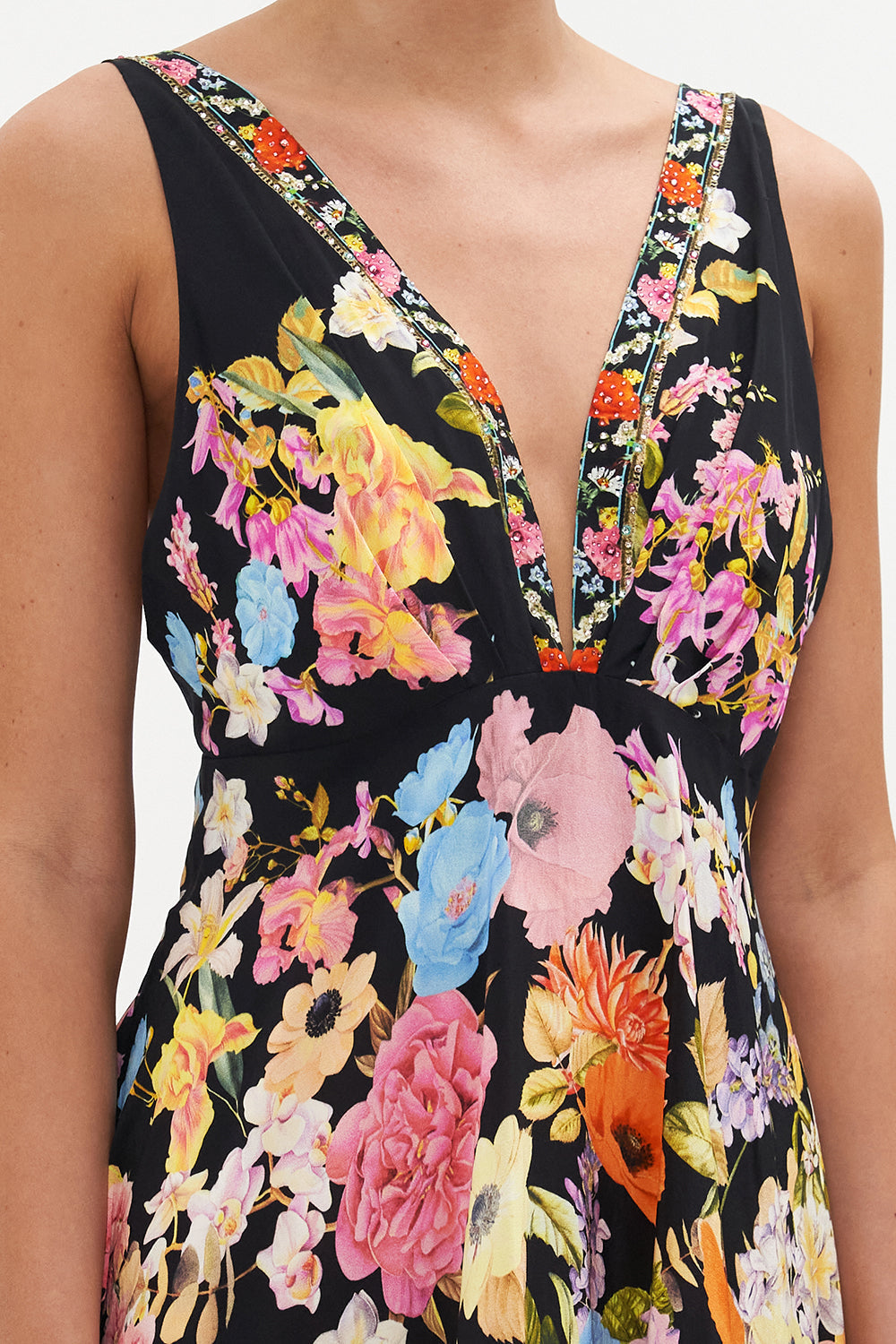 PLUNGE NECK MINI DRESS DIVINE DIVINITY