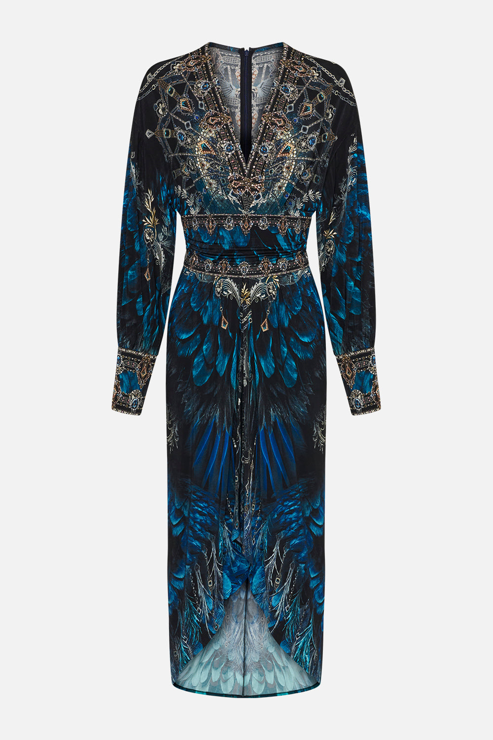 BELTED JERSEY DRESS GROUND CONTROL