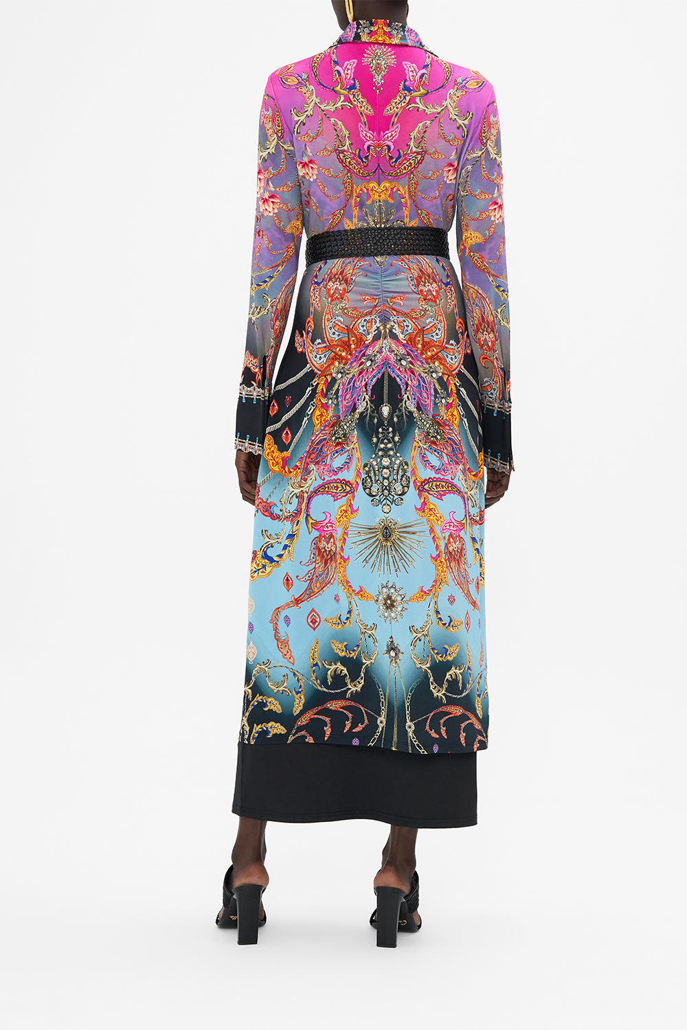 JERSEY MIDI SHIRT DRESS WHAT LIES BENEATH