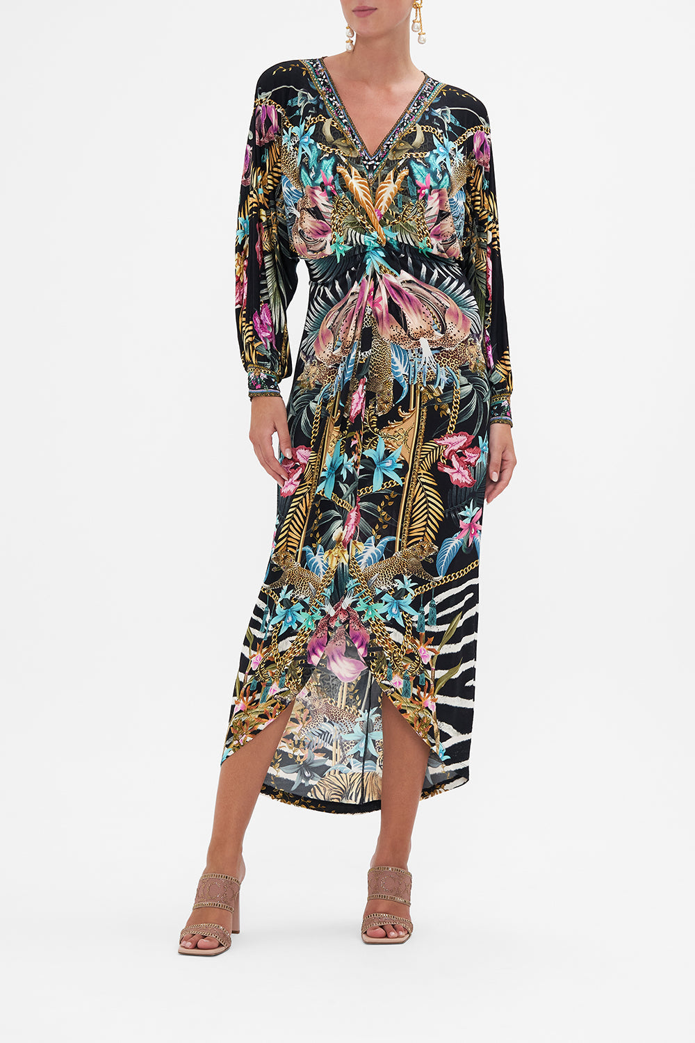 Twist Front Dress Child Of The Wild print by CAMILLA