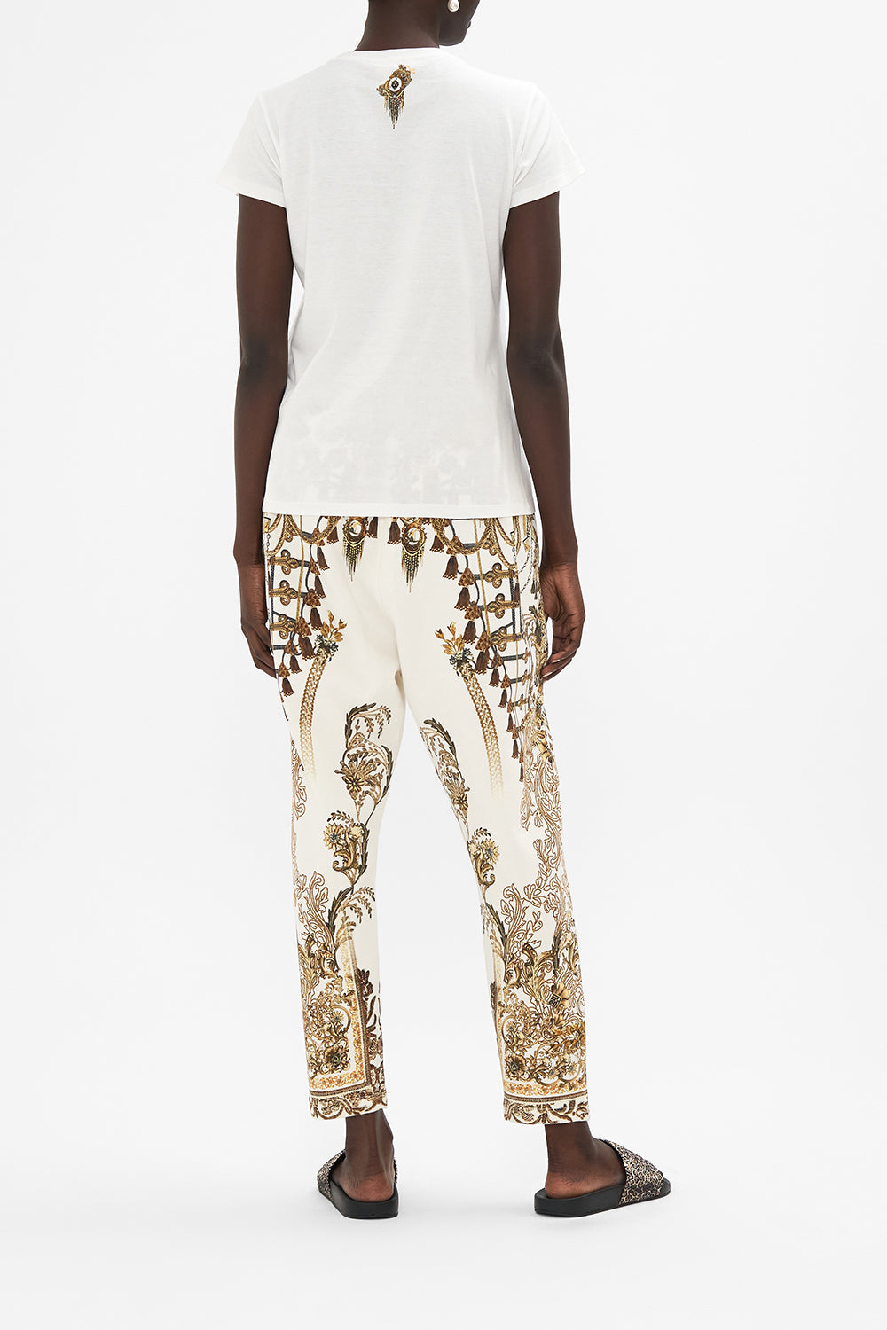 SLIM FIT ROUND NECK T-SHIRT ROAD TO RICHESSE