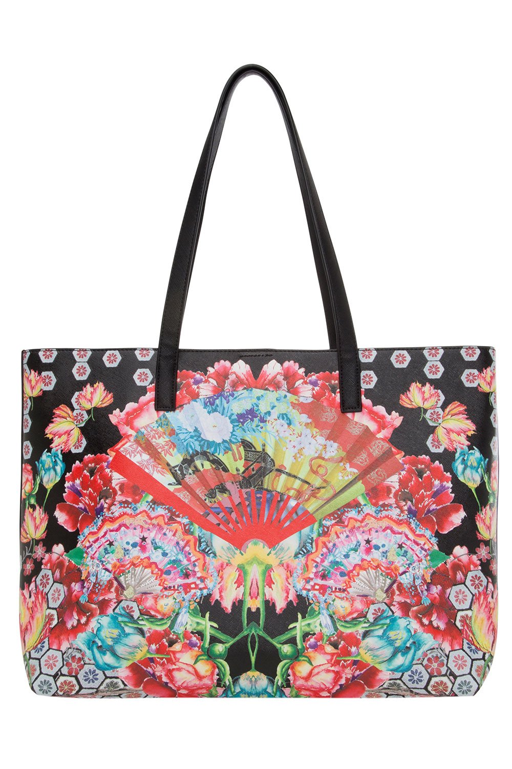 EAST WEST TOTE PAINTED LAND