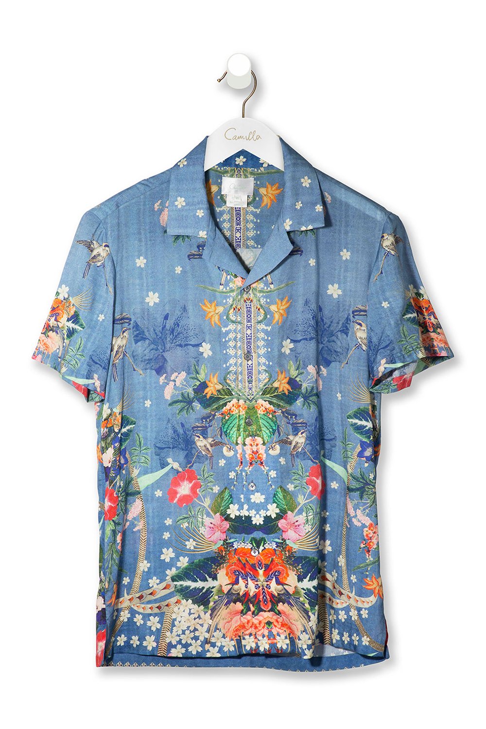 MEN'S SHORT SLV SHIRT FARAWAY FLORALS
