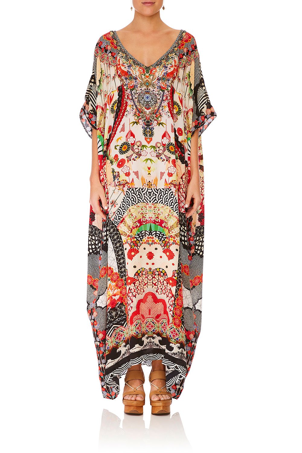 V NECK KAFTAN VINTAGE VIXEN