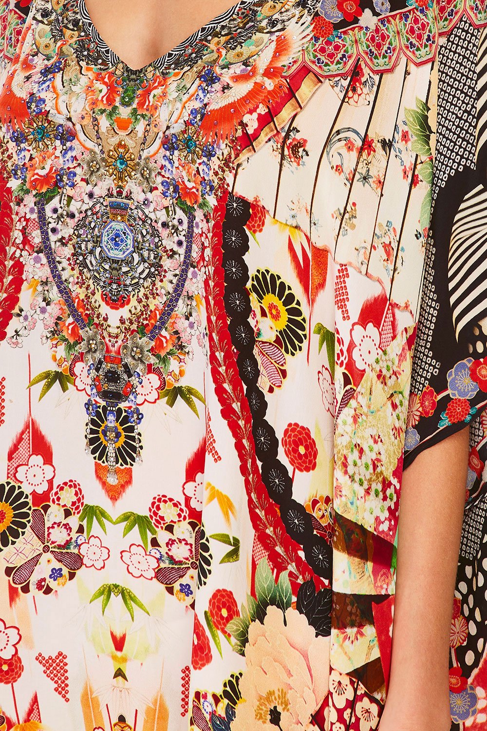 V NECK KAFTAN VINTAGE VIXEN