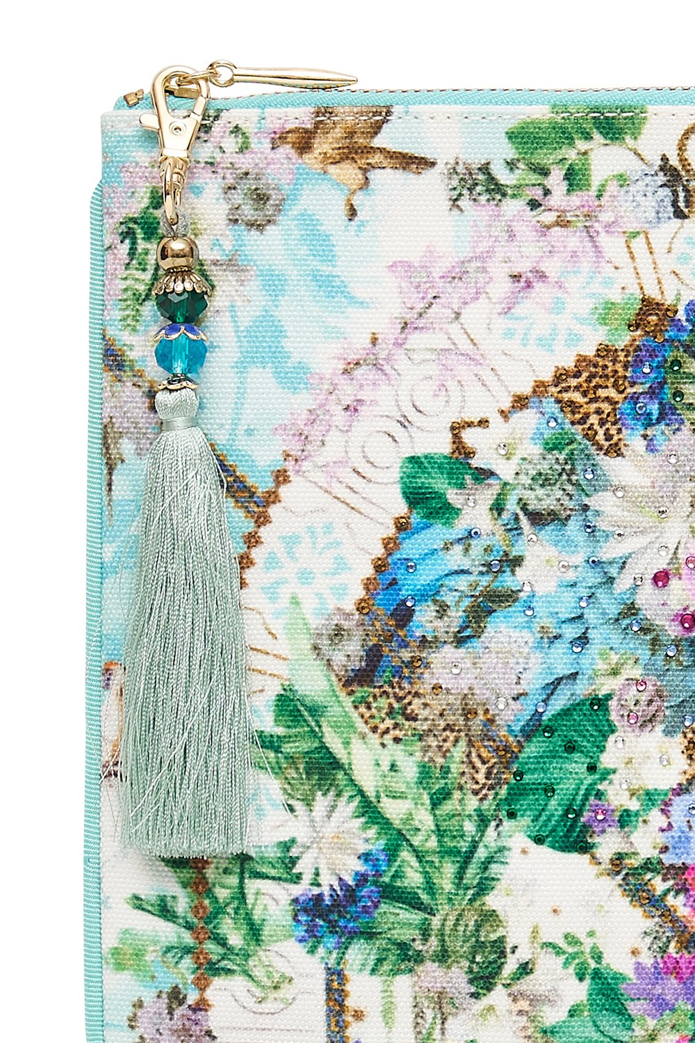 SMALL CANVAS CLUTCH MOON GARDEN