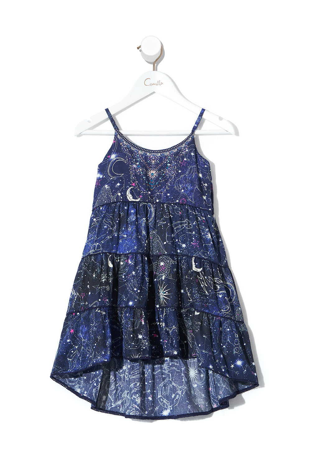 KIDS HI LOW HEM DRESS STARGAZERS DAUGHTER