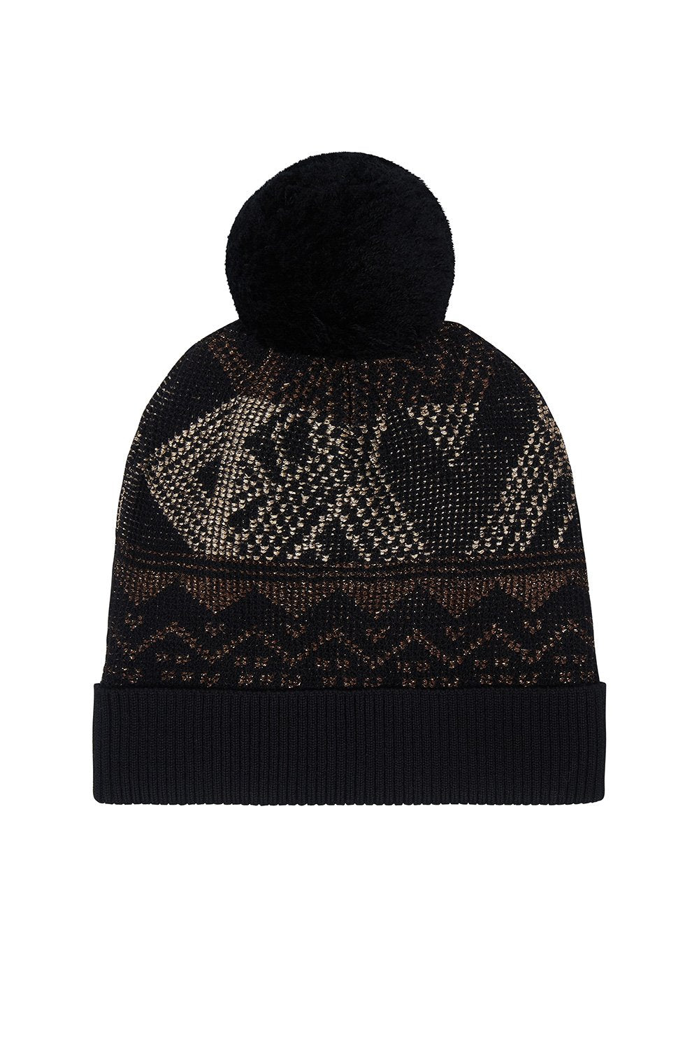 KNIT BEANIE WITH POM POM FLIGHT OF AMUN-RA