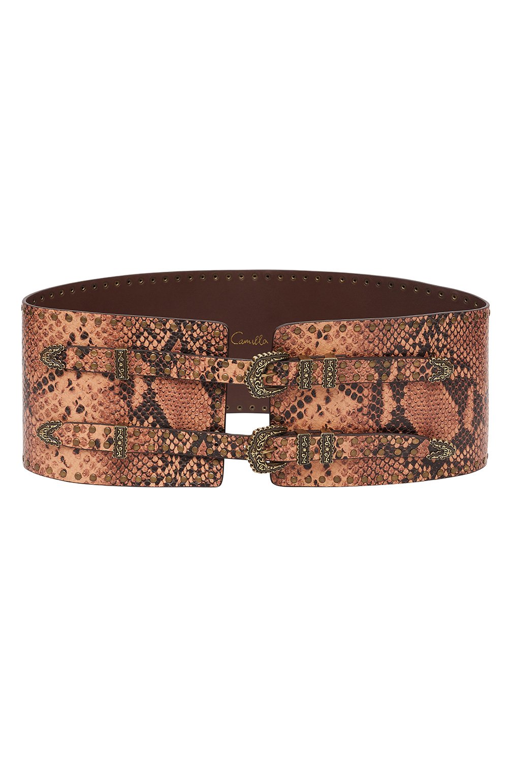 WIDE DOUBLE BUCKLE BELT TALES OF TALITHA