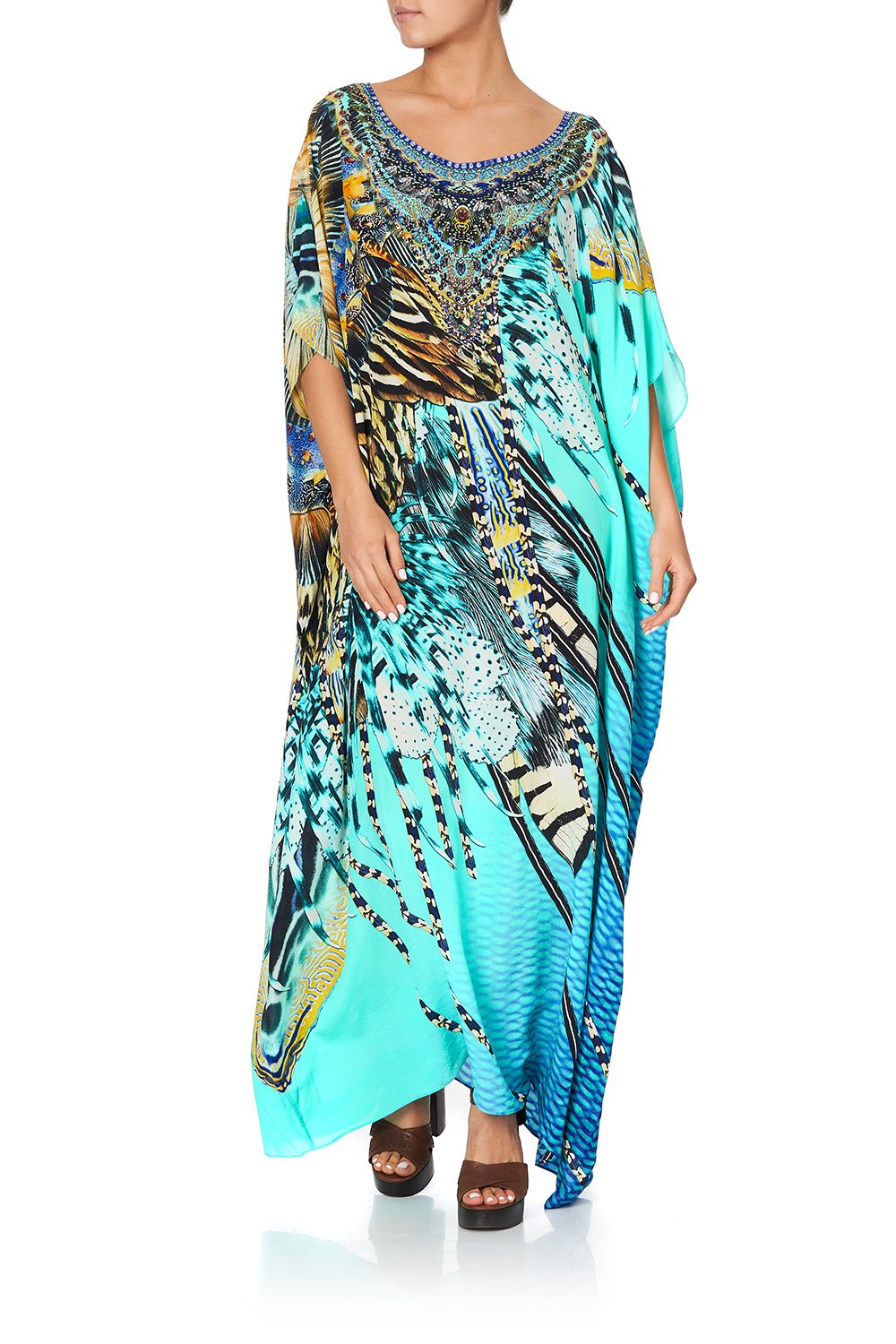 ROUND NECK KAFTAN MARINE QUEEN