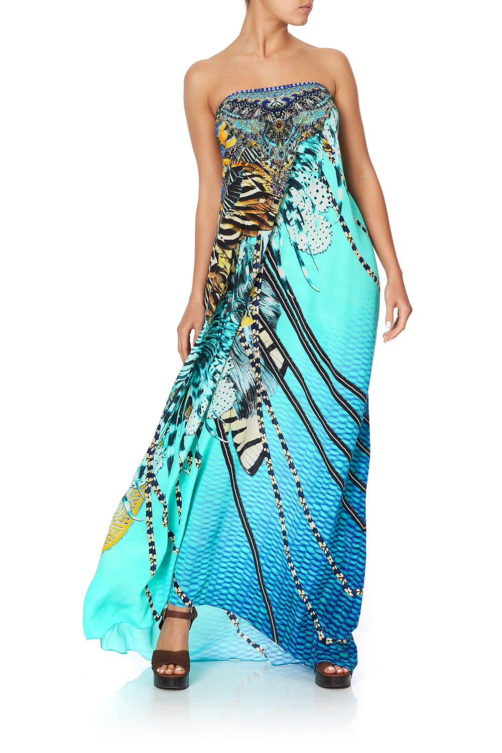 ROUND NECK KAFTAN MARINE QUEEN