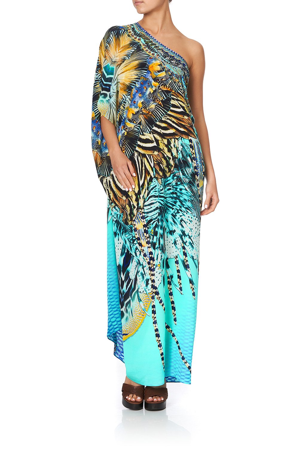ROUND NECK KAFTAN MARINE QUEEN