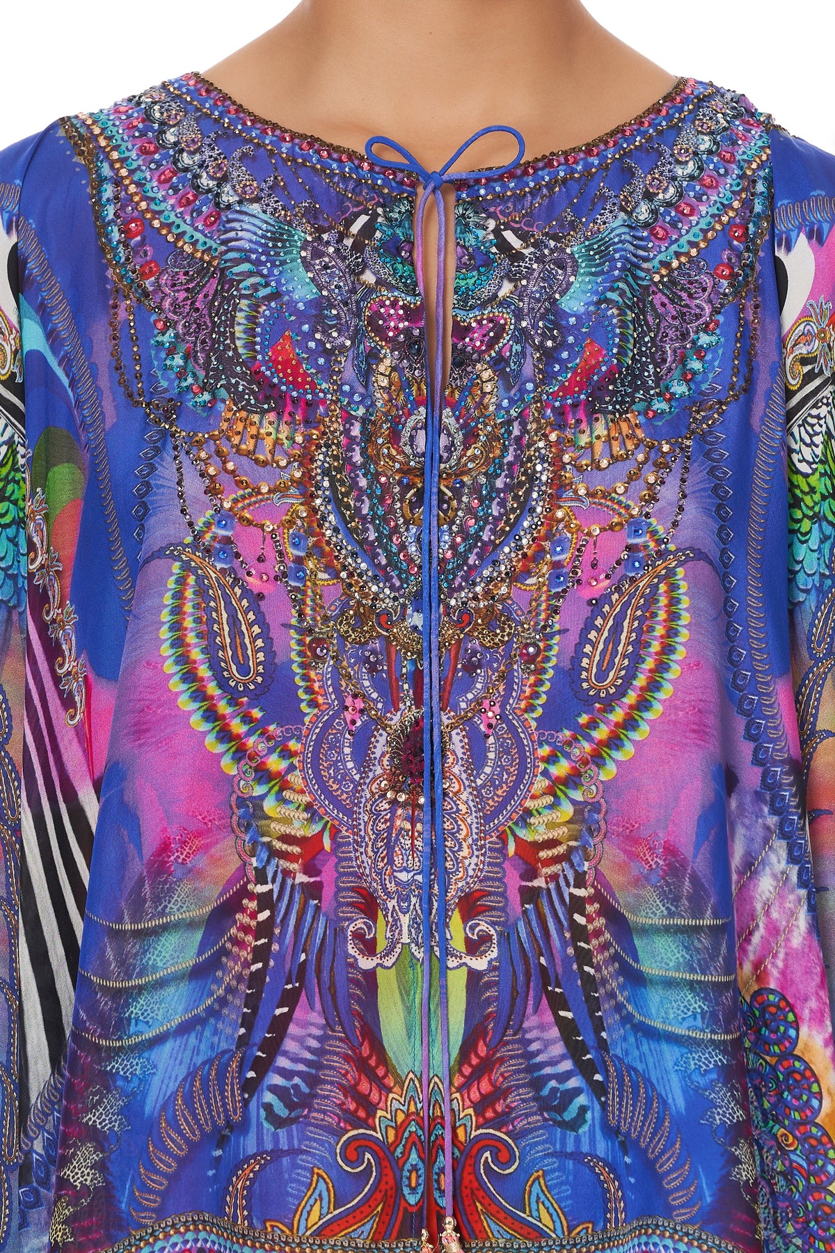 LONG SHEER OVERLAY DRESS PSYCHEDELICA