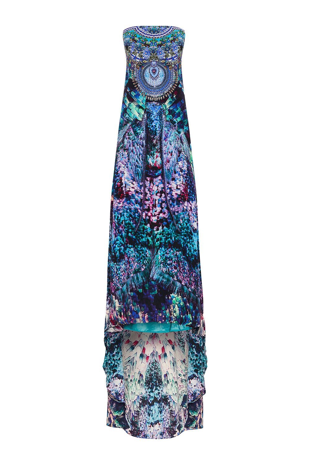 STRAPLESS LONG TAIL GOWN RISE & UNVEIL