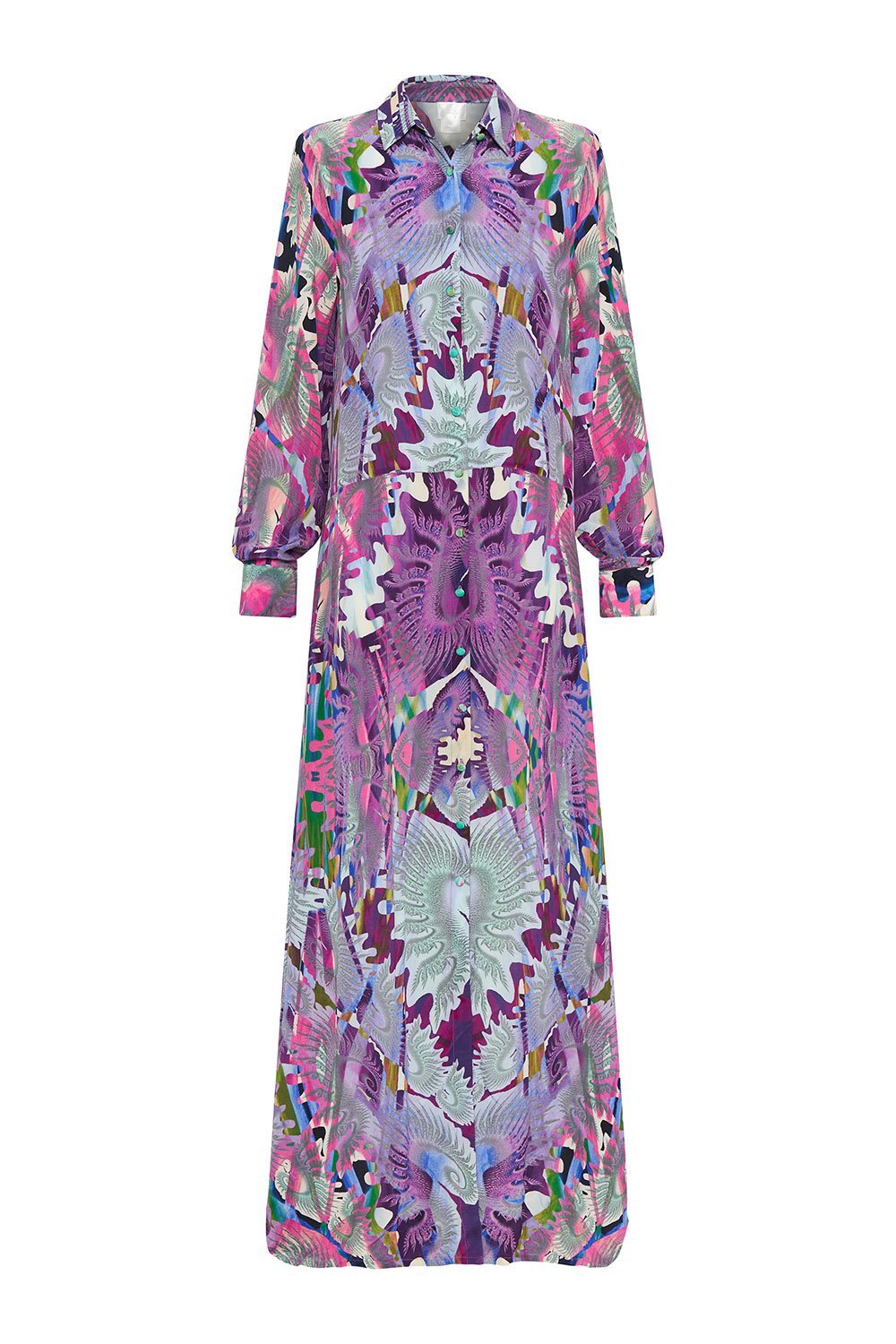 SHIRTMAKER LONG DRESS MULTI