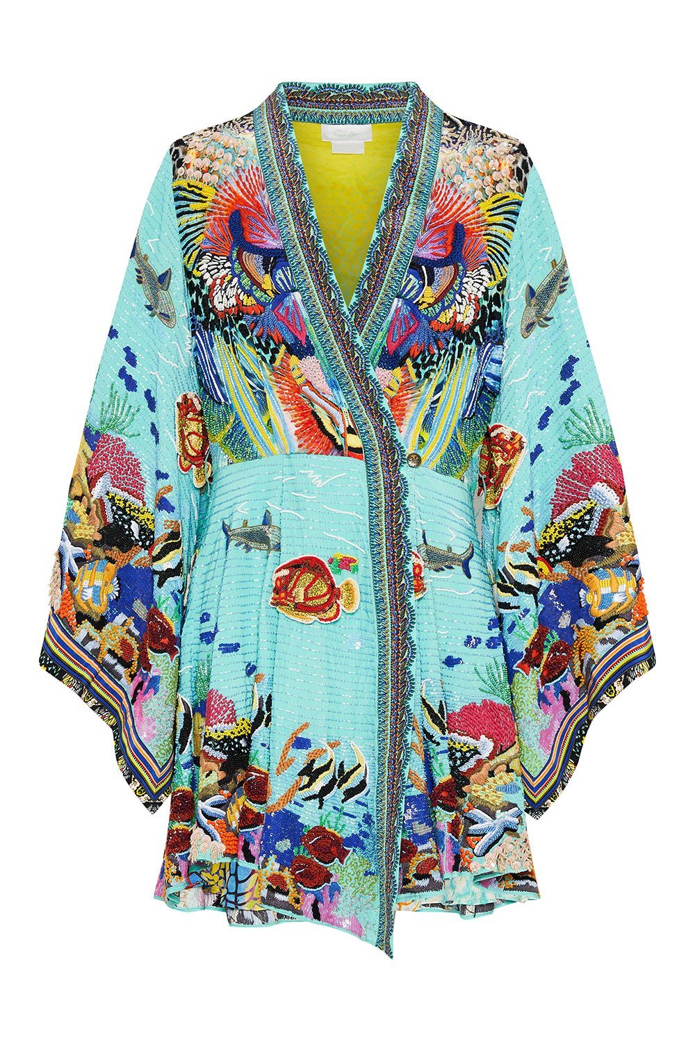 WRAP MINI DRESS REEF WARRIOR