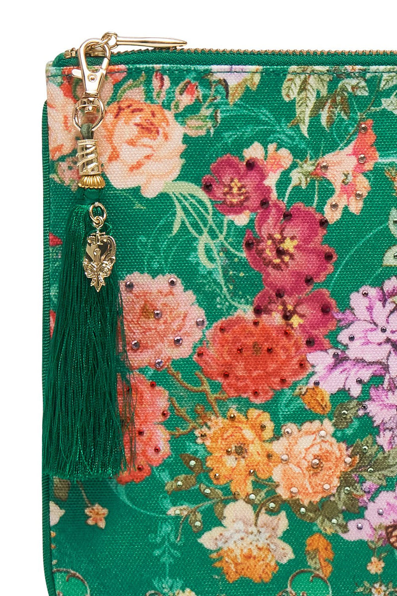 SMALL CANVAS CLUTCH PORCELAIN DREAM