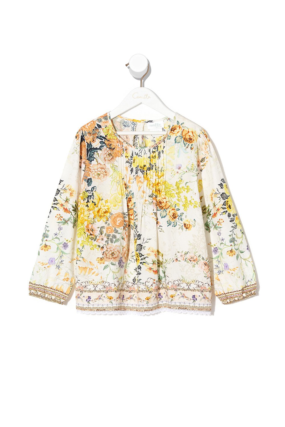 INFANTS BLOUSE WITH PINTUCKING IN THE HILLS OF TUSCANY