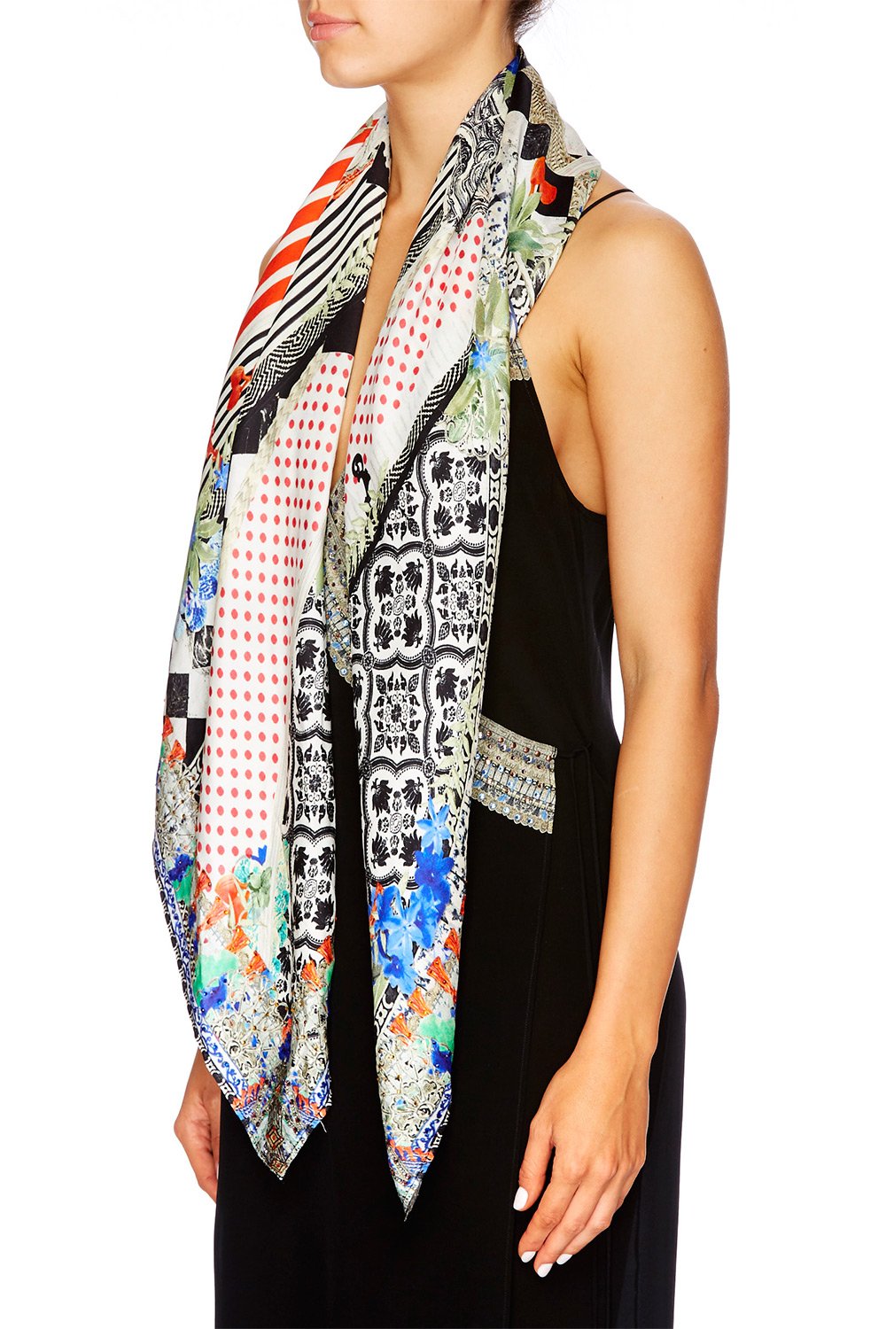 MEET ME HERE LARGE SQUARE SCARF