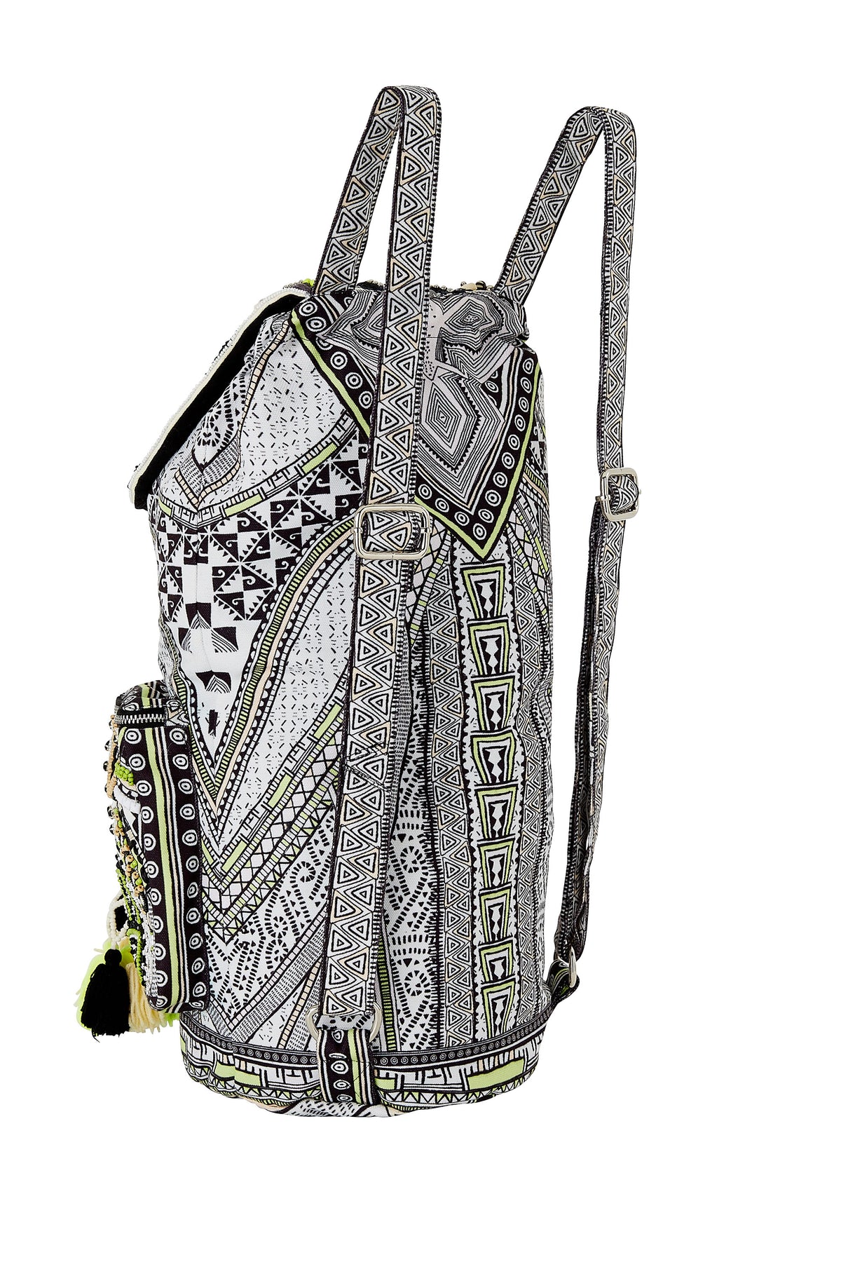 BELIEVE WEAVE EMBELLISHED BACKPACK