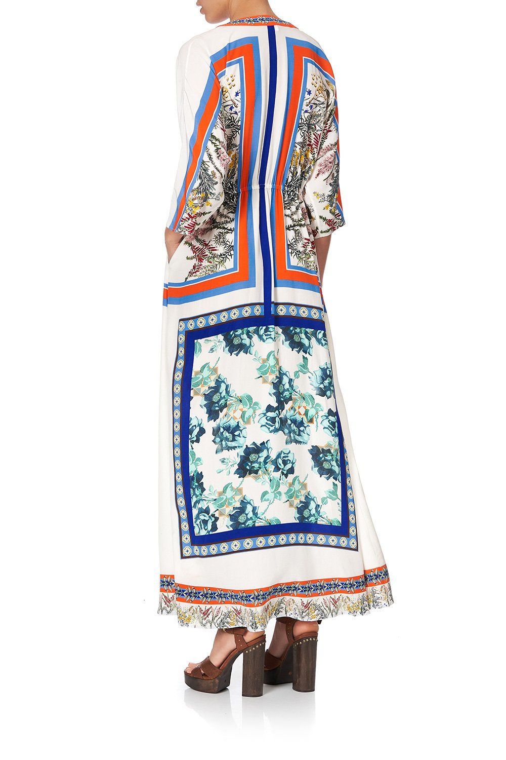 BUTTON DRESS WITH SQUARE SLEEVE GONE COAST