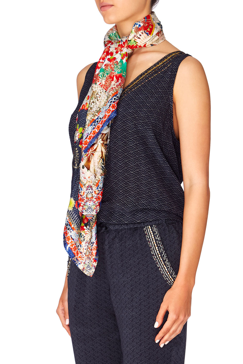 CAMILLA GEISHA GIRL LARGE SQUARE SCARF