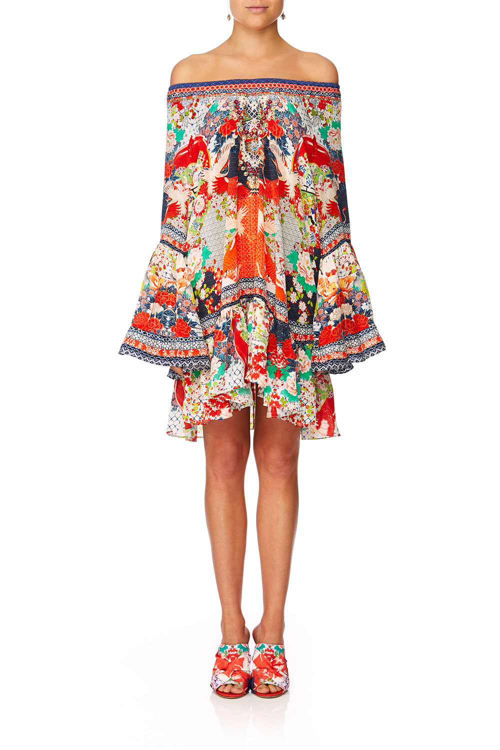 CAMILLA GEISHA GIRL A-LINE FRILL DRESS