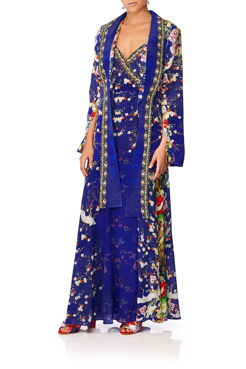 CAMILLA MAIKOS MIDNIGHT TIE DETAIL JACKET