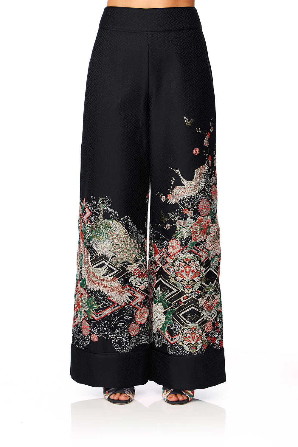 CAMILLA MIDNIGHT MOONCHILD JACQUARD TROUSERS