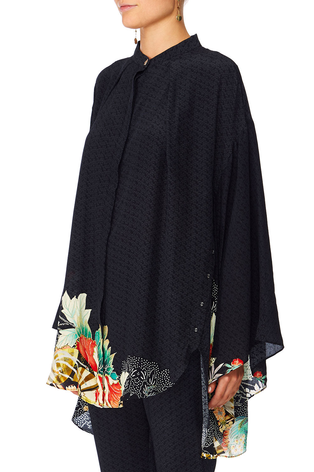 CAMILLA MIDNIGHT MOONCHILD KIMONO SLEEVE BLOUSE