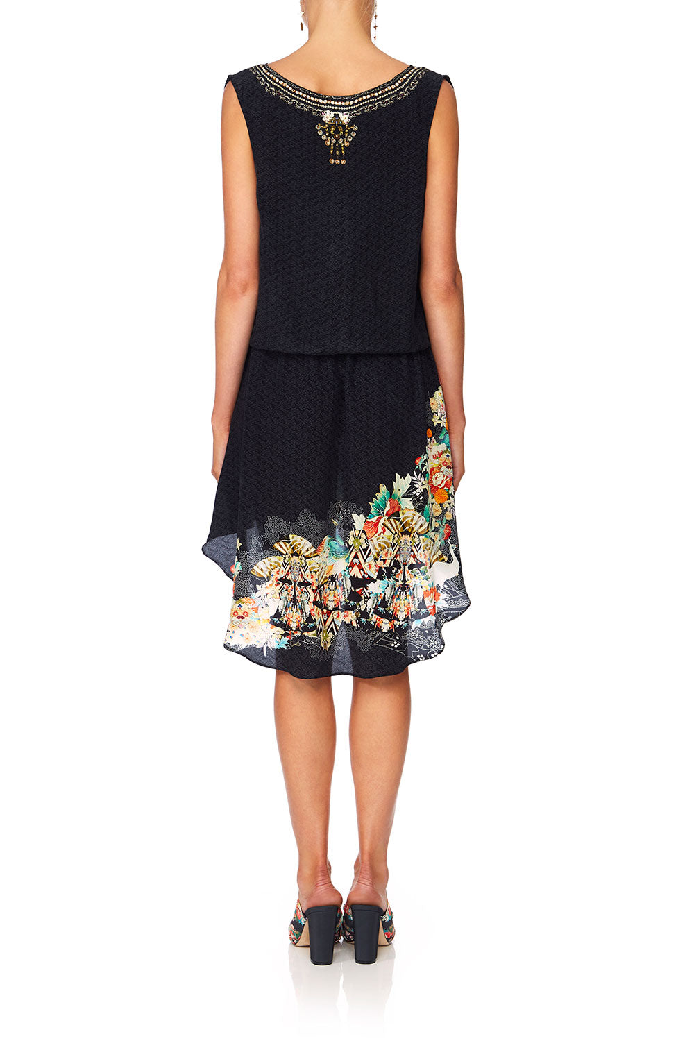 CAMILLA MIDNIGHT MOONCHILD CROSSOVER DRESS W LONG BACK