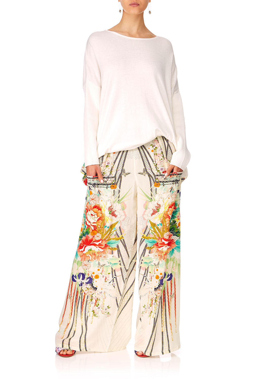 CAMILLA MS MAIKO WIDE LEG TROUSER W FRONT POCKETS