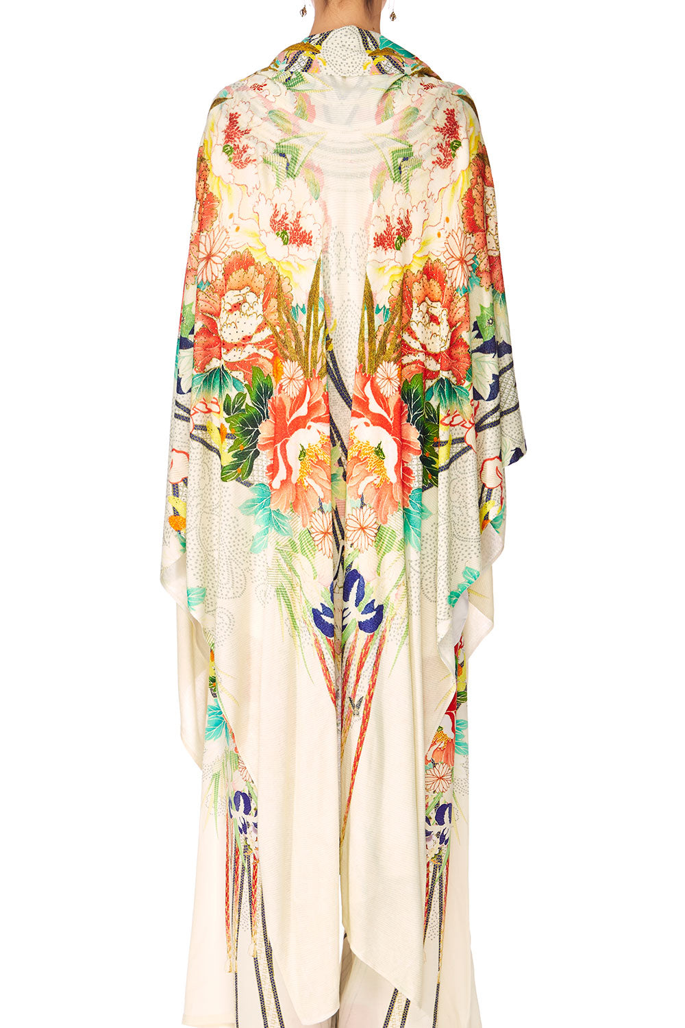 CAMILLA MS MAIKO CAPE W SILK SCARF