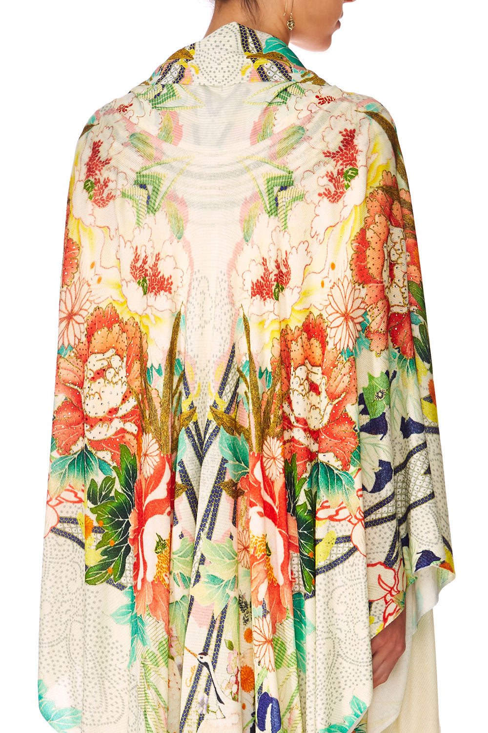 CAMILLA MS MAIKO CAPE W SILK SCARF