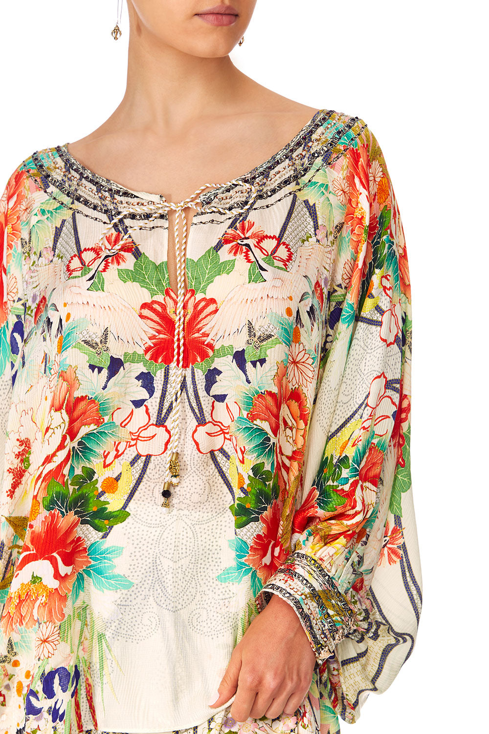 CAMILLA MS MAIKO RAGLAN SLEEVE BLOUSE WCUFF