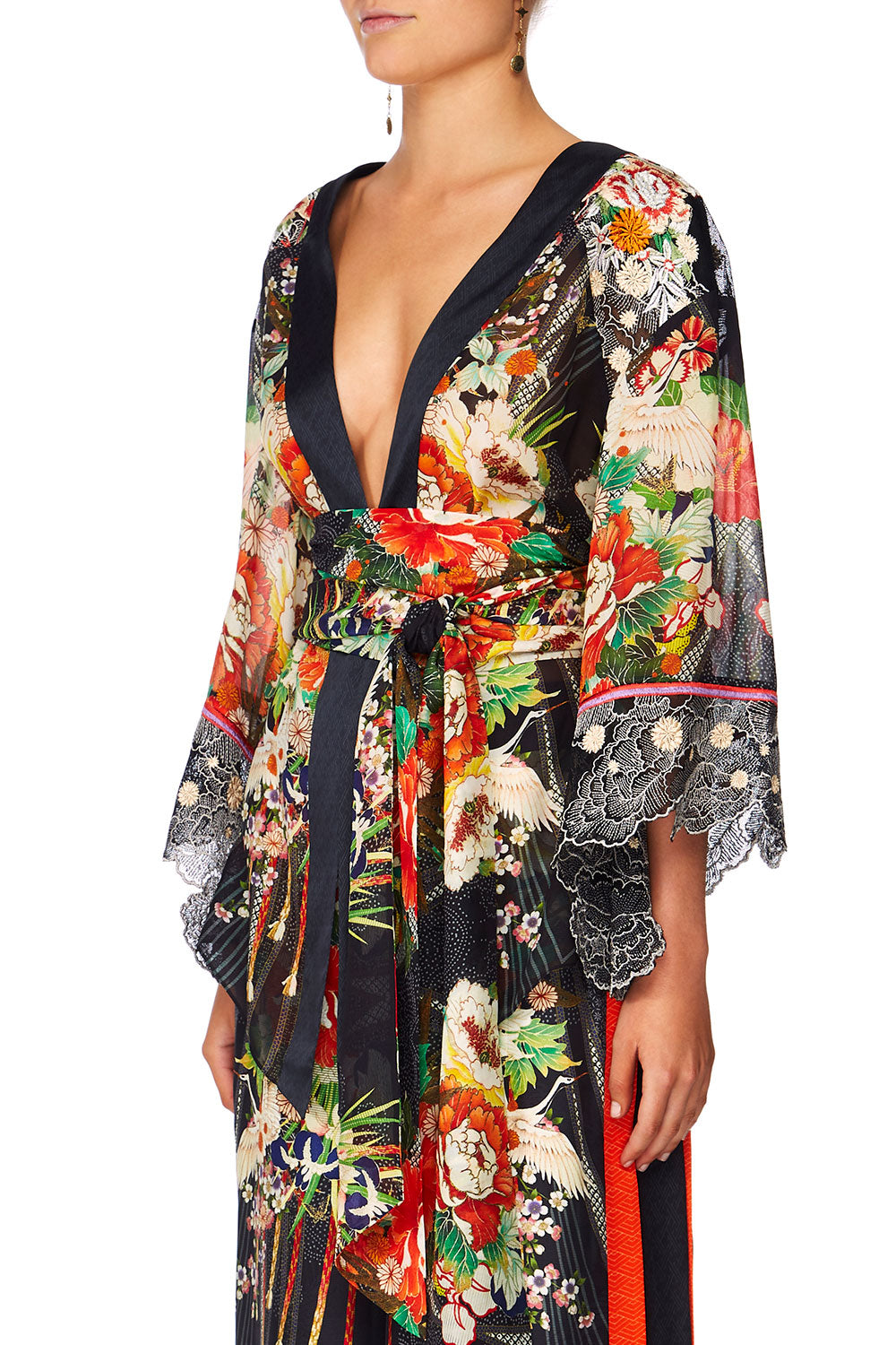 CAMILLA QUEEN OF KINGS KIMONO W EMBROIDERY INSERTS