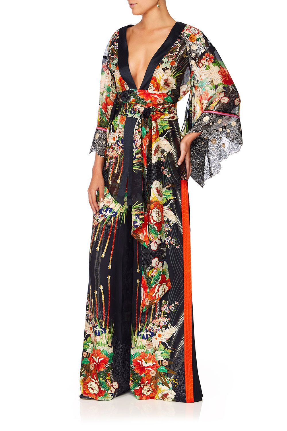CAMILLA QUEEN OF KINGS KIMONO W EMBROIDERY INSERTS