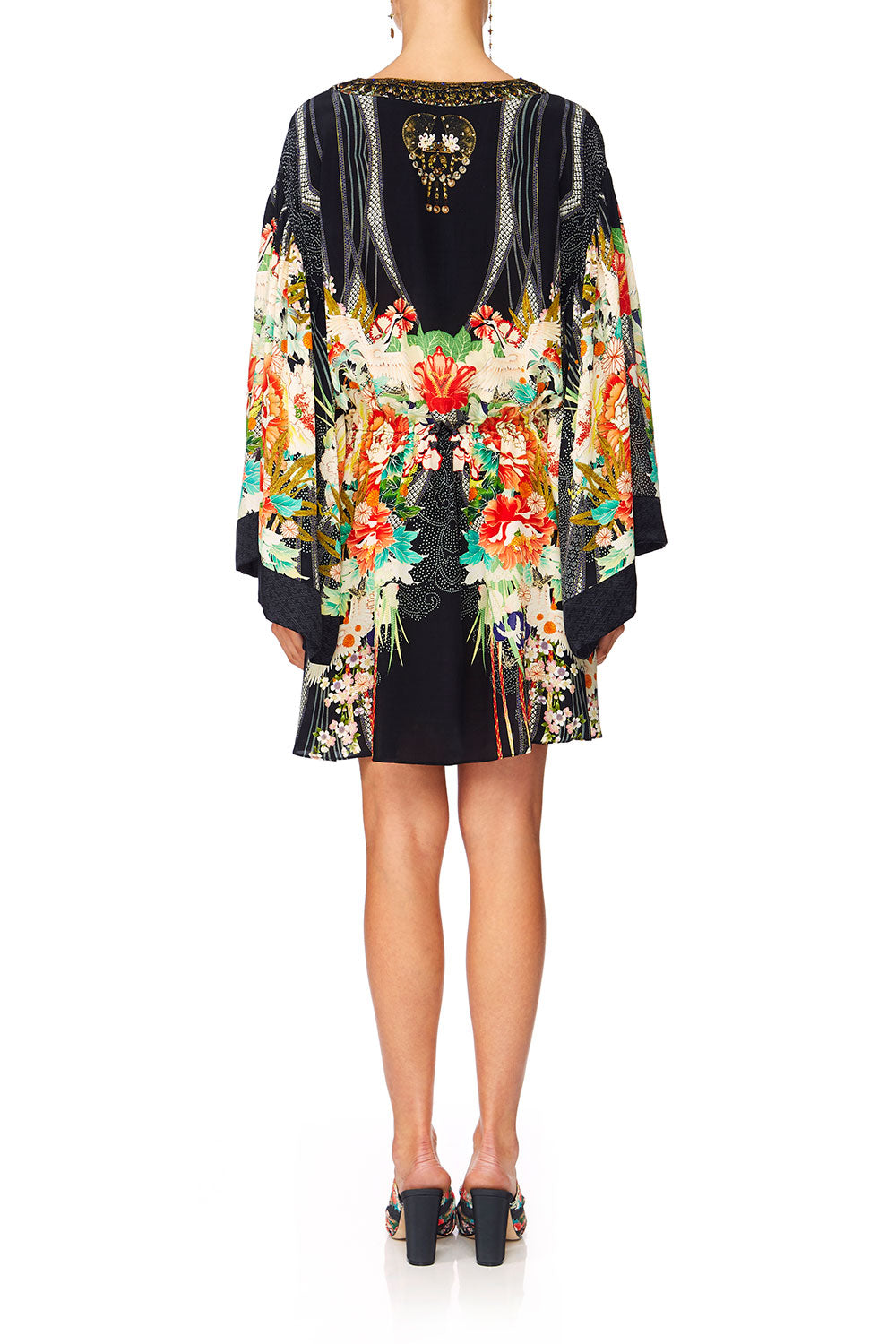 CAMILLA QUEEN OF KINGS V-NECK WIDE SLEEVE DRESS