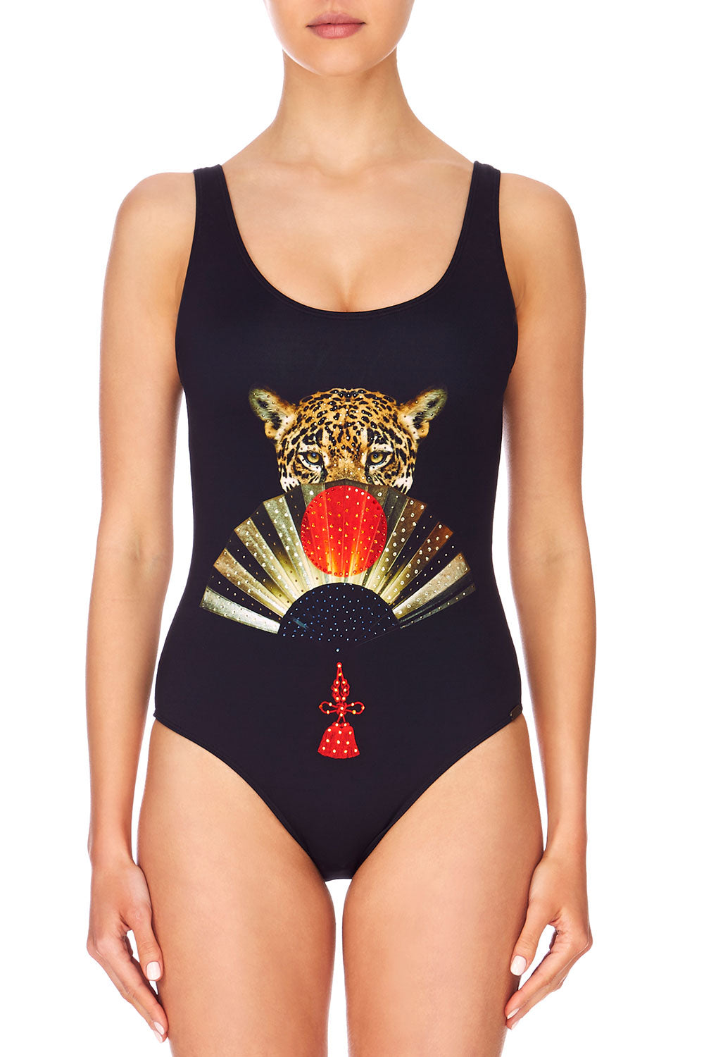 CAMILLA THE LONELY WILD SCOOP NECK & BACK ONE PIECE