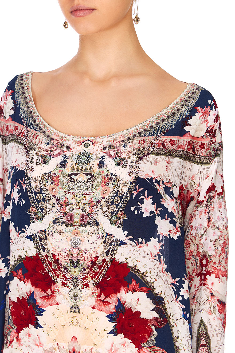 CAMILLA TWIN SHADOW SCOOP BACK HEM DRESS