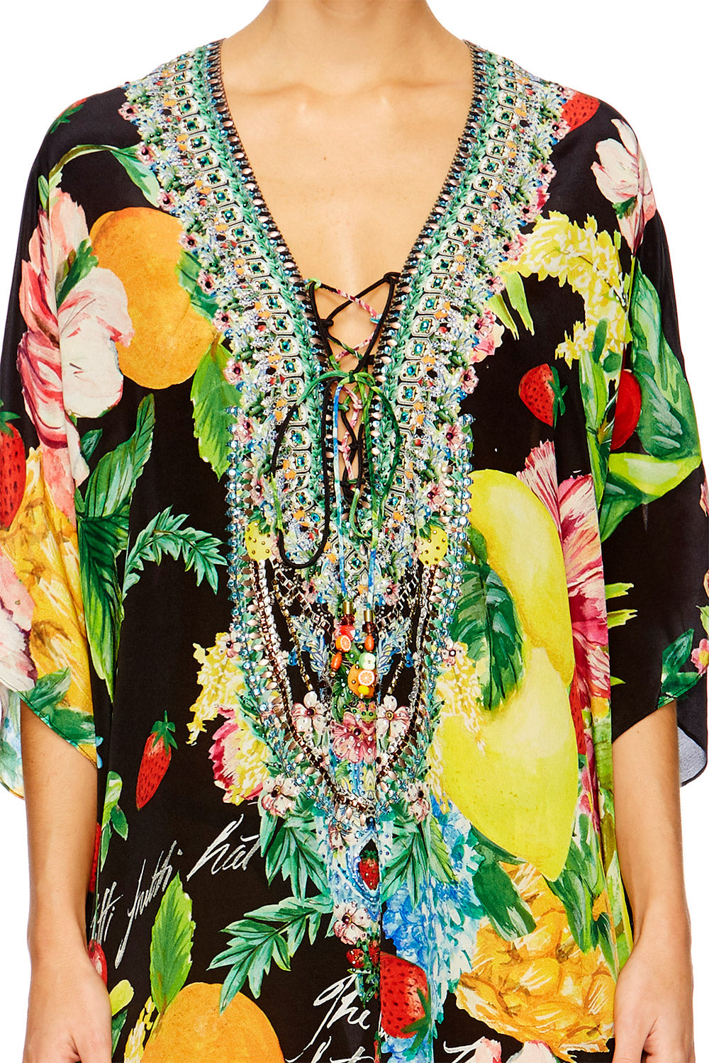 CALL ME CARMEN SHORT LACE UP KAFTAN