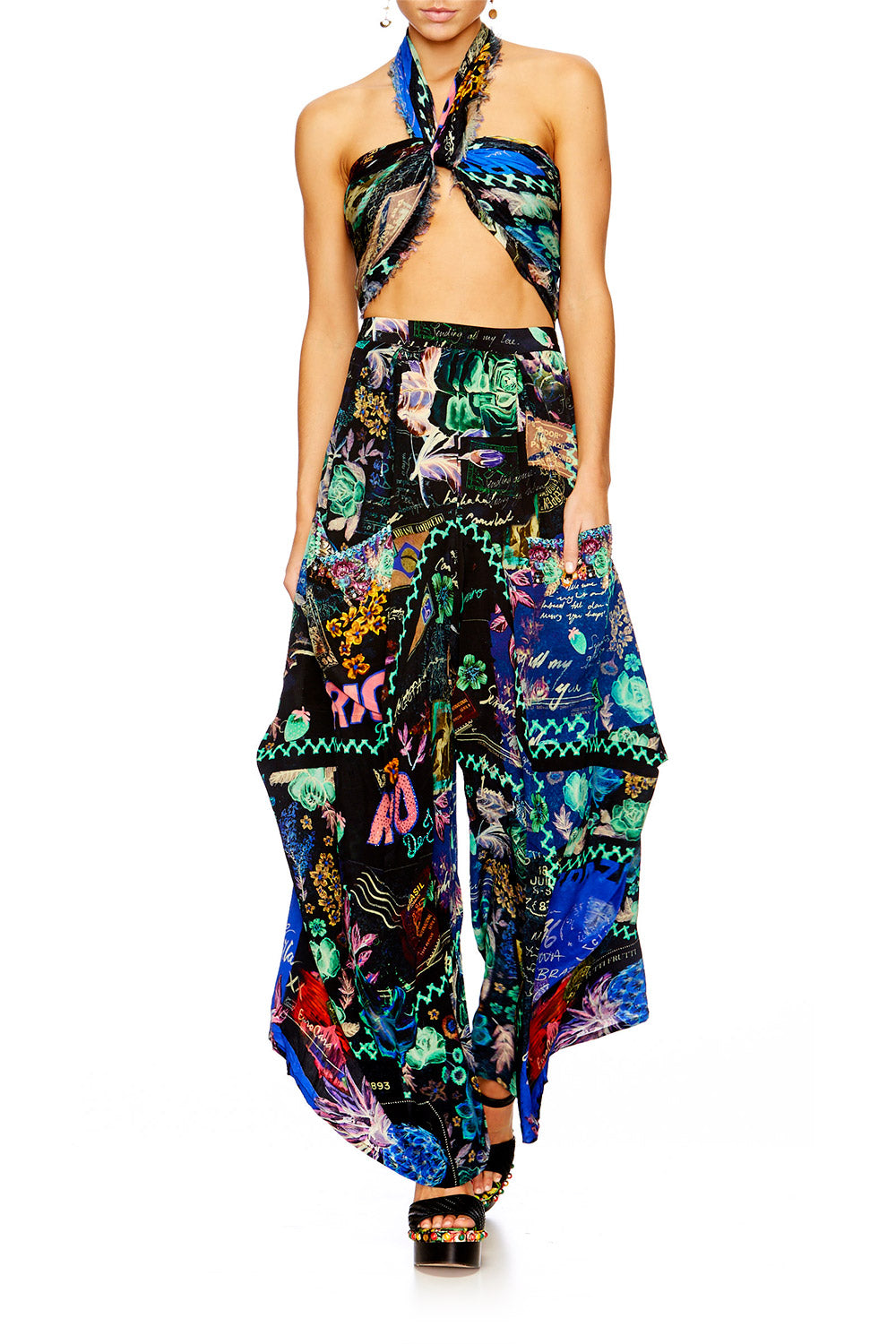 YOUVE GOT MAIL WIDE LEG TROUSER W POCKETS