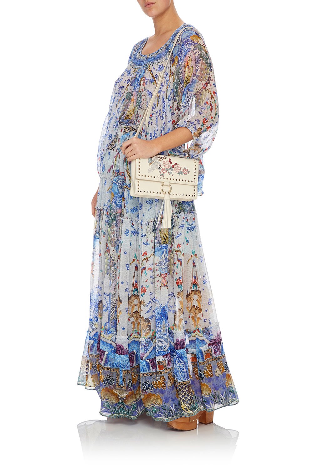 CAMILLA 4 TIERED GATHERED SKIRT GEISHA GATEWAYS