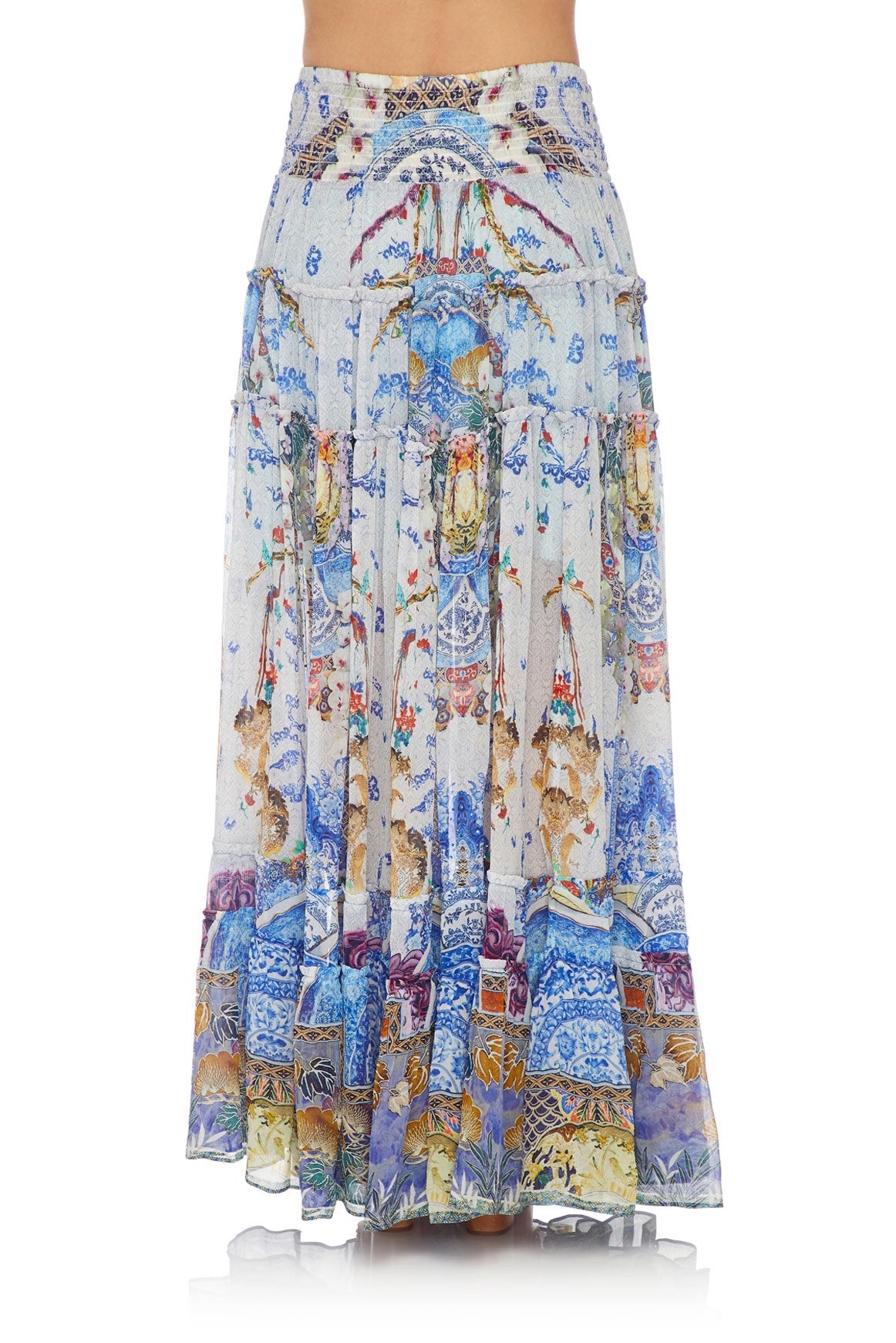CAMILLA 4 TIERED GATHERED SKIRT GEISHA GATEWAYS