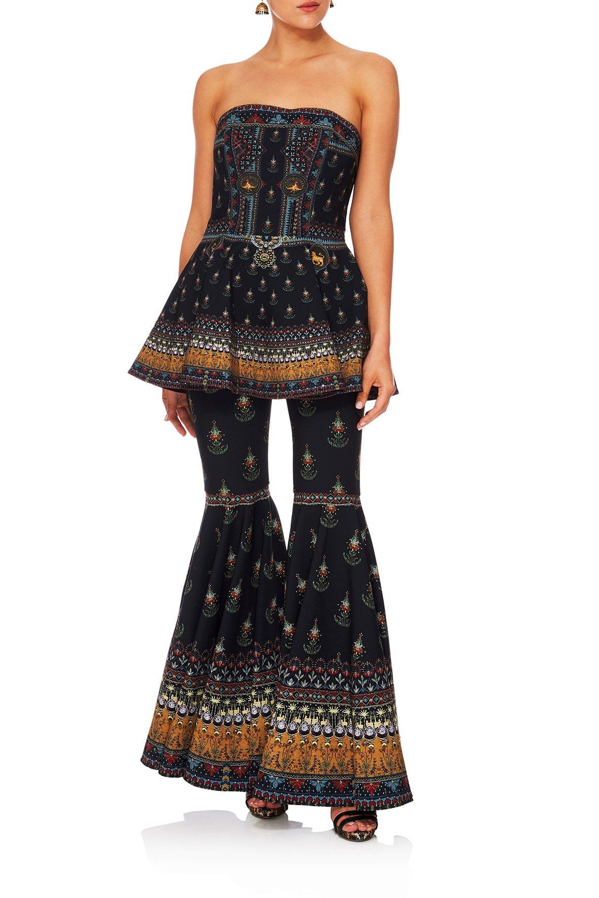 BLISS OF BOHEMIA FLARED TROUSER W SIDE POCKET